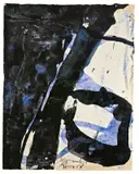 Emil Schumacher, G-7/1963“ (Rome), 1963, Gouache und Tuschpinsel auf Bütten