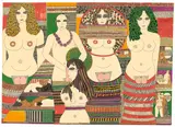 Dorothy Iannone, Ohne Titel (AND FOR BONNIE ANNIE LAURIE I WOULD LAY ME DOWN AND DIE)