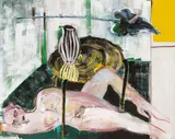 Elvira Bach, LIEGEND, 1989, Acryl auf Leinwand