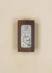 Joby Baker, Number on the Head, 1972, Miniature etching on Ivory