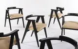 Mid-Century Modern, Group of Compass chairs (6)