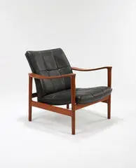 Torbjorn Afdal, The Oxhide chair, c. 1963, Georg Jensen