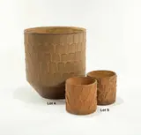 David Cressey, Pro/Artisan planters with Leaf pattern (2)