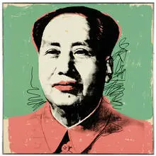 Andy Warhol, Mao, 1972, Screenprint in colors on Beckett High White paper