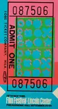 Andy Warhol, Lincoln Center Ticket, 1967, Screenprint