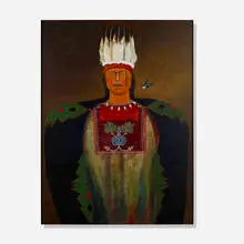 Cj Wells, White Buffalo Calf Woman, 2006, oil on canvas