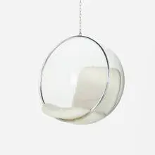 Eero Aarnio, Bubble chair, chrome-plated steel, acrylic, upholstery