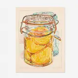Janet Fish, Preserved Peaches from 1776 USA 1976: Bicentennial Prints, 1975 / 1976, lithograph on paper