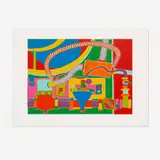Clayton Pond, The Working End of My Gas Space Heater from 1776 USA 1976 Bicentennial Prints, 1975 / 1976, screenprint on paper