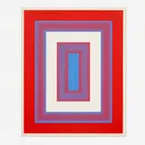 Richard Anuszkiewicz, Red, White and Blue from 1776 USA 1976 Bicentennial Prints, 1975 / 1976, screenprint on wove paper