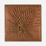 Sernesi, Ha! Legere, 1978, copper sheet wrapped around wood