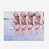 Yue Minjun, Untitled (Smile-ism No. 7), 2006, lithograph in colors