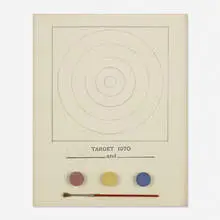 Target by Jasper Johns, 1970, lithograph, brush and watercolor pads on paper, sold Feb 2020