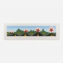 Allan D'Arcangelo, Morning Star (Texaco Star), 1980, screenprint in colors