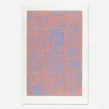 Roy Lichtenstein, Cathedral #2, 1969, lithograph in colors
