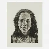 Chuck Close, Georgia Fingerprint I, 1985, etching