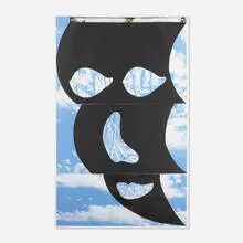 Vito Acconci, Flag Face, 1984, mixed media, screenprint and lithograph in colors