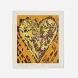 Heart for Film Forum by Jim Dine, 1993, woodcut in colors, sold Feb 2020
