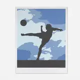 Football Player by Vik Muniz, 2012, pigment print, sold Feb 2020