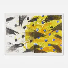 Robert Zakanitch, Jamboree Crows (diptych), 1986, lithograph in colors