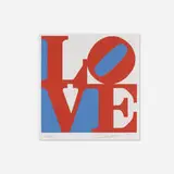 Robert Indiana, LOVE (red version from the Book of Love), 1996, screenprint in colors