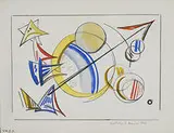 Katherine Sophie Dreier, Vol. I. 9., 1937, lithograph with pochoir coloring