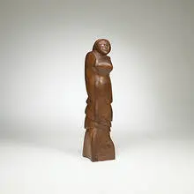 Bernice Kiry, untitled (Figure), c. 1940, carved walnut