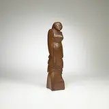 Bernice Kiry, untitled (Figure), c. 1940, carved walnut