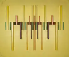 Structurist Relief No. 58 by David Barr, 1969, painted wood, sold Nov 2003