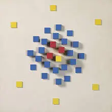 Eli Bornstein, Structurist Relief No. 22, 1959, enamel on wood