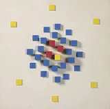 Eli Bornstein, Structurist Relief No. 22, 1959, enamel on wood
