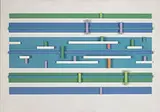 Eli Bornstein, Structurist Relief No. 4, 1965, painted aluminum