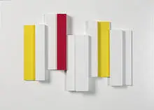 Eli Bornstein, Structurist Relief No. 13, 1957, enamel on wood