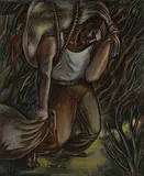 Leon Bibel, Exiled, 1939, oil on canvas