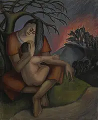 Leon Bibel, Mother and Child/Death March, 1936, oil on canvas