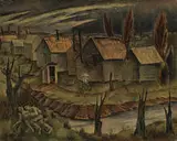 George Biddle, Hooverville By Night, 1940, oil on canvas