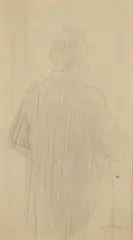 Joseph Stella, Man at a Window, 1910, pencil on paper