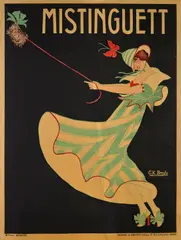 Mistinguett by G.K., 1913, Lithographic poster in colors, on wove paper, offered Aug 2020