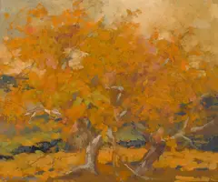 Thomas A. McGlynn, Autumn trees (Pair)