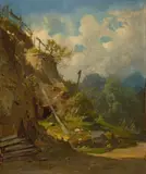 Carl Spitzweg, Der Bergwerkstollen