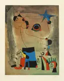 Joan Miró, Le chien bleu, 1959, Farbaquatinta auf Velin