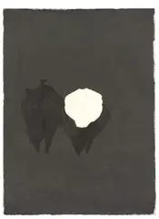 Painting Version 24 by Joseph Beuys, 1976, Öl und Butter auf Bütten, gerissenes Loch, sold Nov 2011