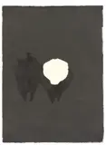 Painting Version 24 by Joseph Beuys, 1976, Öl und Butter auf Bütten, gerissenes Loch, sold Nov 2011