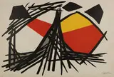 Untitled by Alexander Calder, Color lithograph, sold Feb 2008