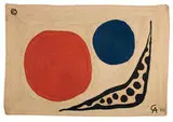 Moon by Alexander Calder, 1975, Bon Art, hand woven maguey jute fiber, sold Feb 2008