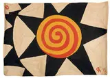 Star by Alexander Calder, 1975, Bon Art, hand woven maguey jute fiber, sold Feb 2008