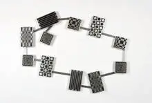 Peter Pepper, Aluminum wall sculpture, c. 1972, Aluminum construction