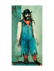Edgar Ewing, Frontier Trapper Oregon and Lumberman (2), 1950, Oil on canvas