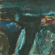 Ken Bowman, A-B-EX painting, c. 1970, Acrylic on canvas