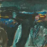Ken Bowman, A-B-EX painting, c. 1970, Acrylic on canvas